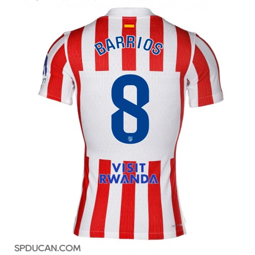 Muški Nogometni Dres Atletico Madrid Pablo Barrios #8 Domaci 2025-26 Kratak Rukav Muški Nogometni Dres Atletico Madrid Pablo Barrios #8 Domaci 2025-26 Kratak Rukav